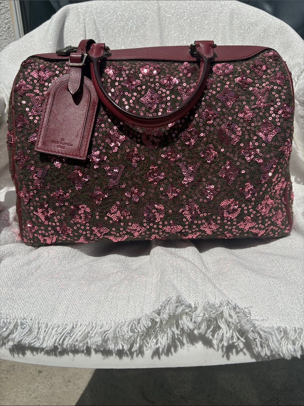Authentic LV limited edition Sequin express sunshine speddy 30